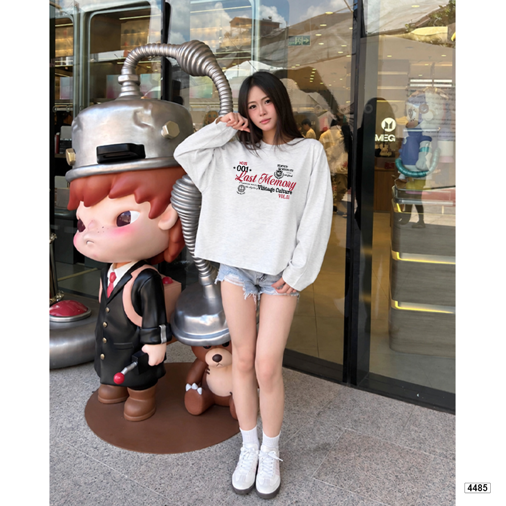 Áo thun nữ boxy tay dài Miucho cotton xược 4485_thumbnail_5