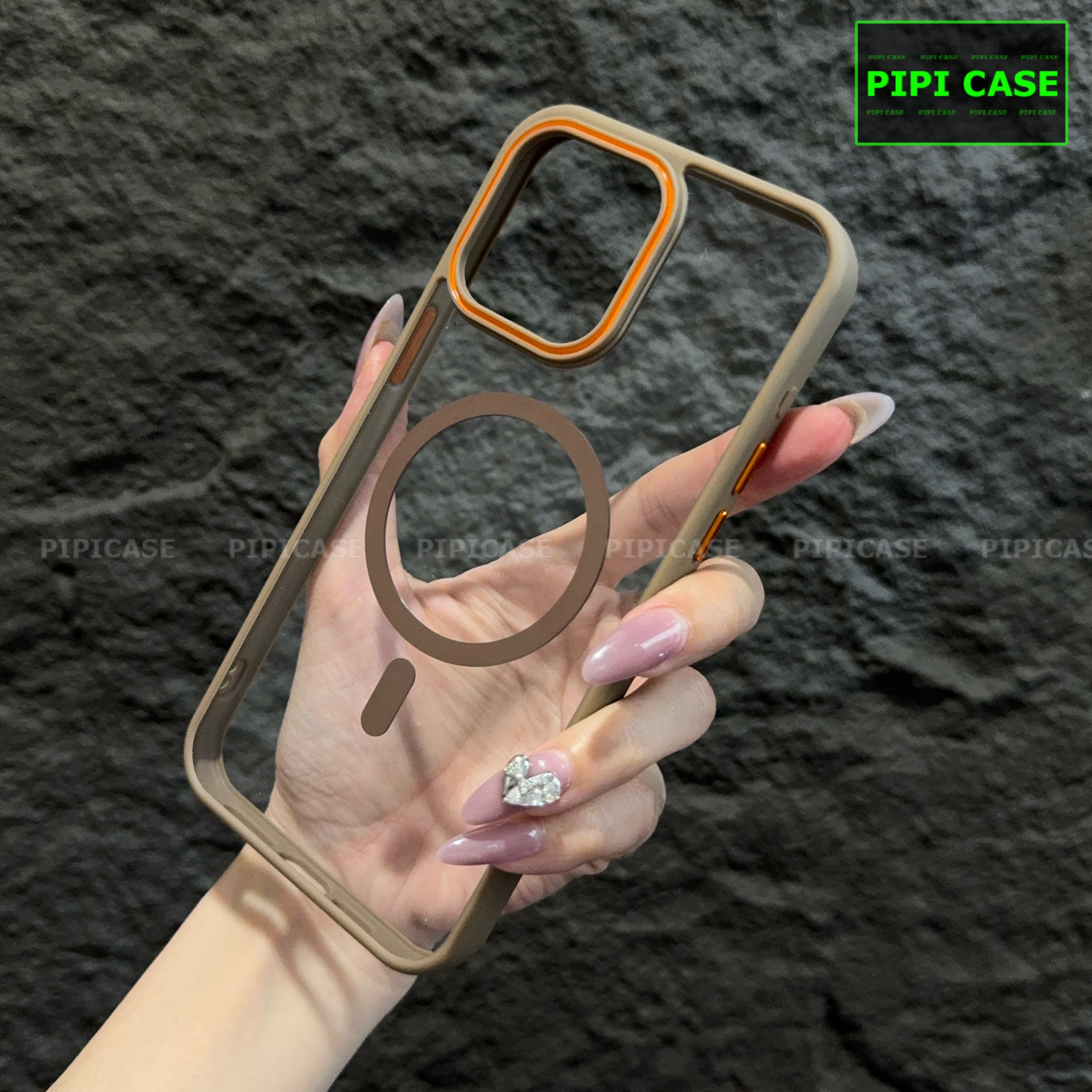 Ốp Lưng iPhone 14 Pro - KM Color - Nâu_thumbnail_4
