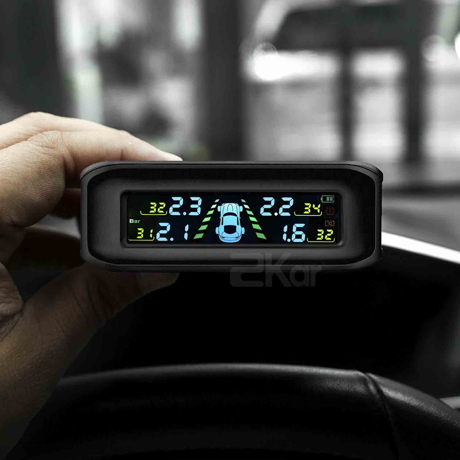 Cảm Biến Áp Suất Lốp Ô Tô 2kar TPMS: Chính Xác ±0.05 Bar, Pin Mặt Trời