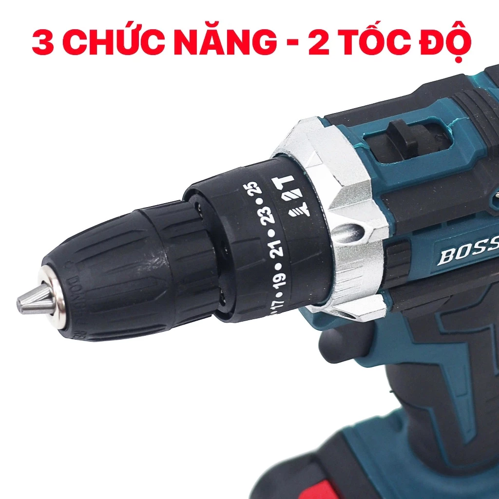 Máy khoan pin Boshun 3 chức năng đầu 10mm - Máy bắn vít cầm tay - Giá rẻ_thumbnail_5
