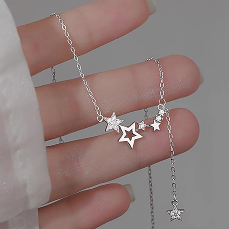 Mặt dây chuyền mỏng phong cách Hàn Quốc thời thượng, dây chuyền xương đòn cao cấp, dây chuyền thiết kế nữ tính, đa năng, thời trang và niche