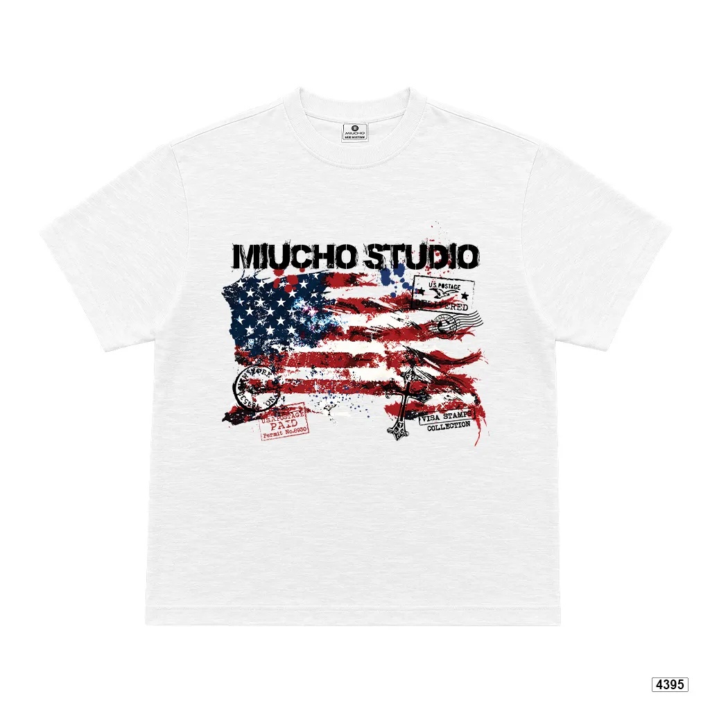 Áo thun unisex retro USA form boxy Miucho 4395_thumbnail_7