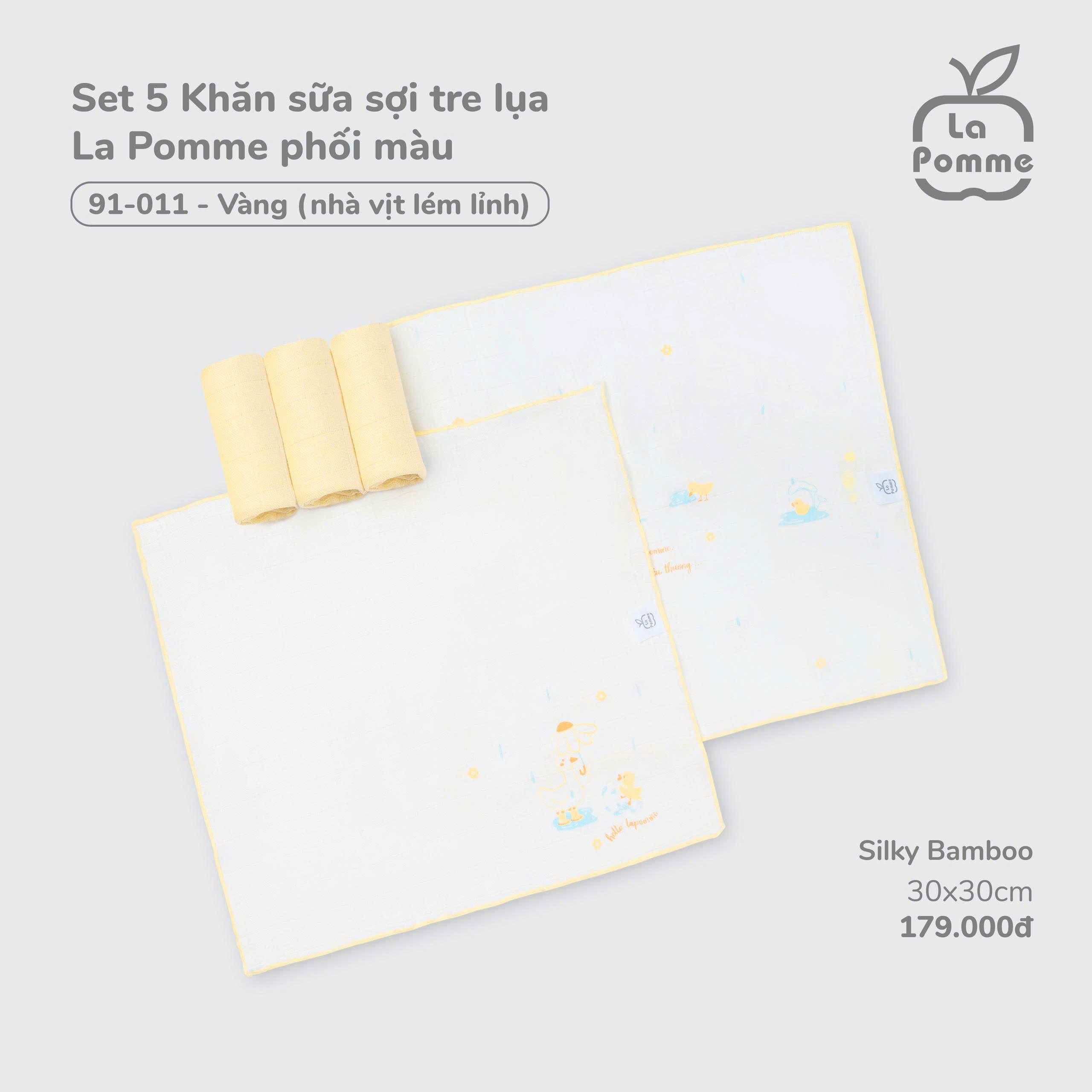 Set 5 khăn sữa La Pomme (30x30)_thumbnail_30
