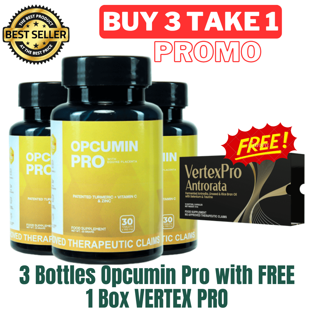 [BUY 3 TAKE 1] Dr. Vita OPCUMIN PRO with PLACENTA with FREE Vertex Pro