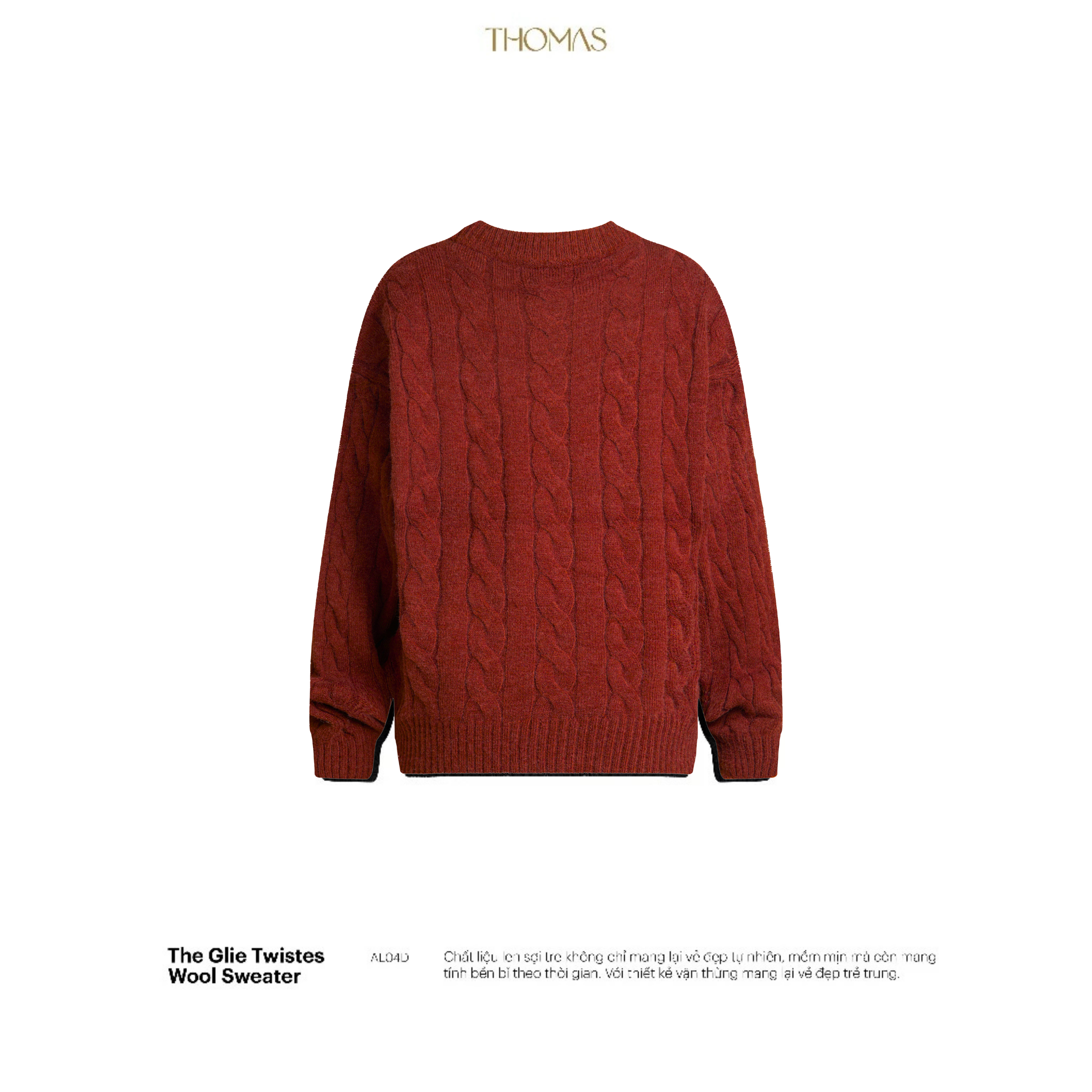 Áo Sweater Twisted-Wool Sợi Viscose Form Relaxed_thumbnail_11
