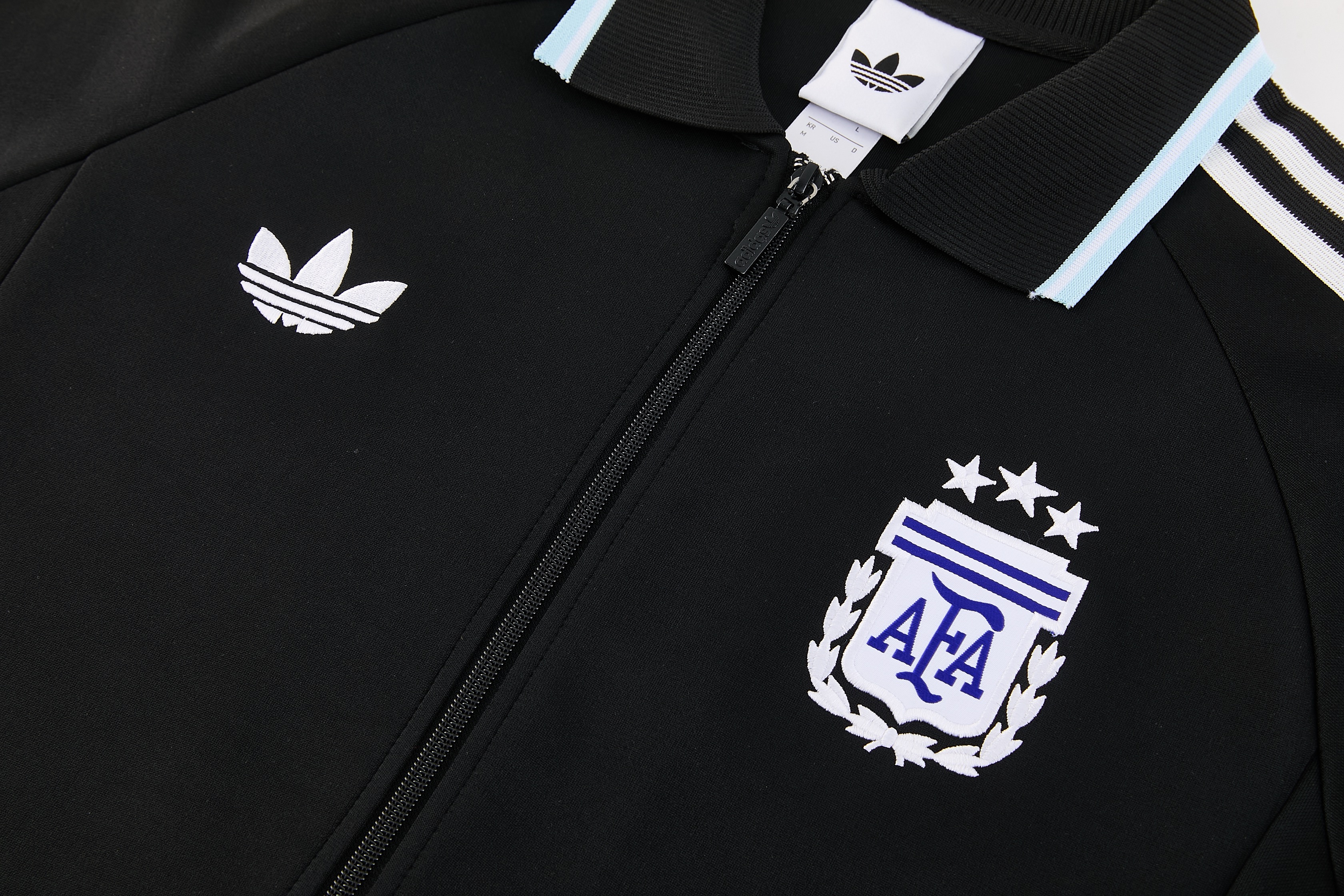Bộ Nỉ Argentina Đen chào sân