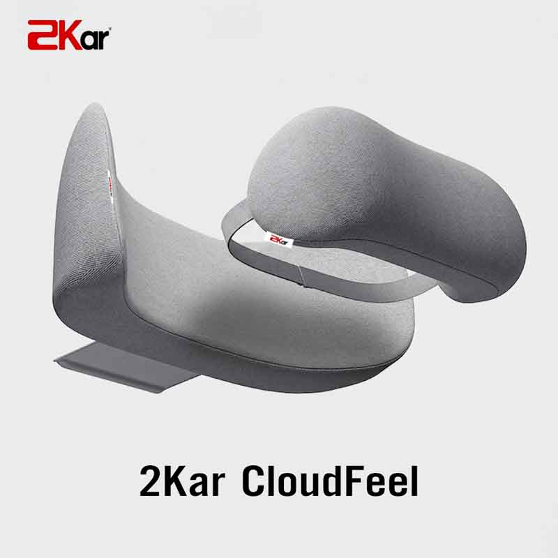 Bộ Gối Tựa Đầu Và Lưng Dưới Ô Tô 2Kar CloudFeel – Thiết Kế Công Thái Học, Êm Ái, Chống Đau Mỏi Cột Sống