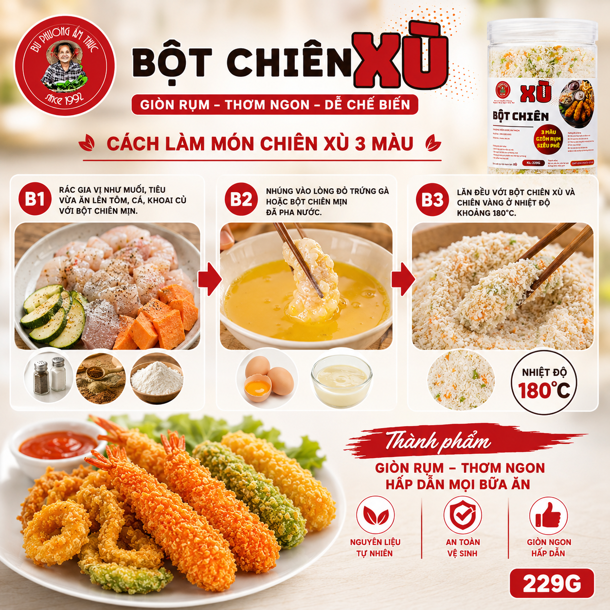 Bột Chiên Xù Bu Phương 229G – Giòn Rụm - BP10_thumbnail_2