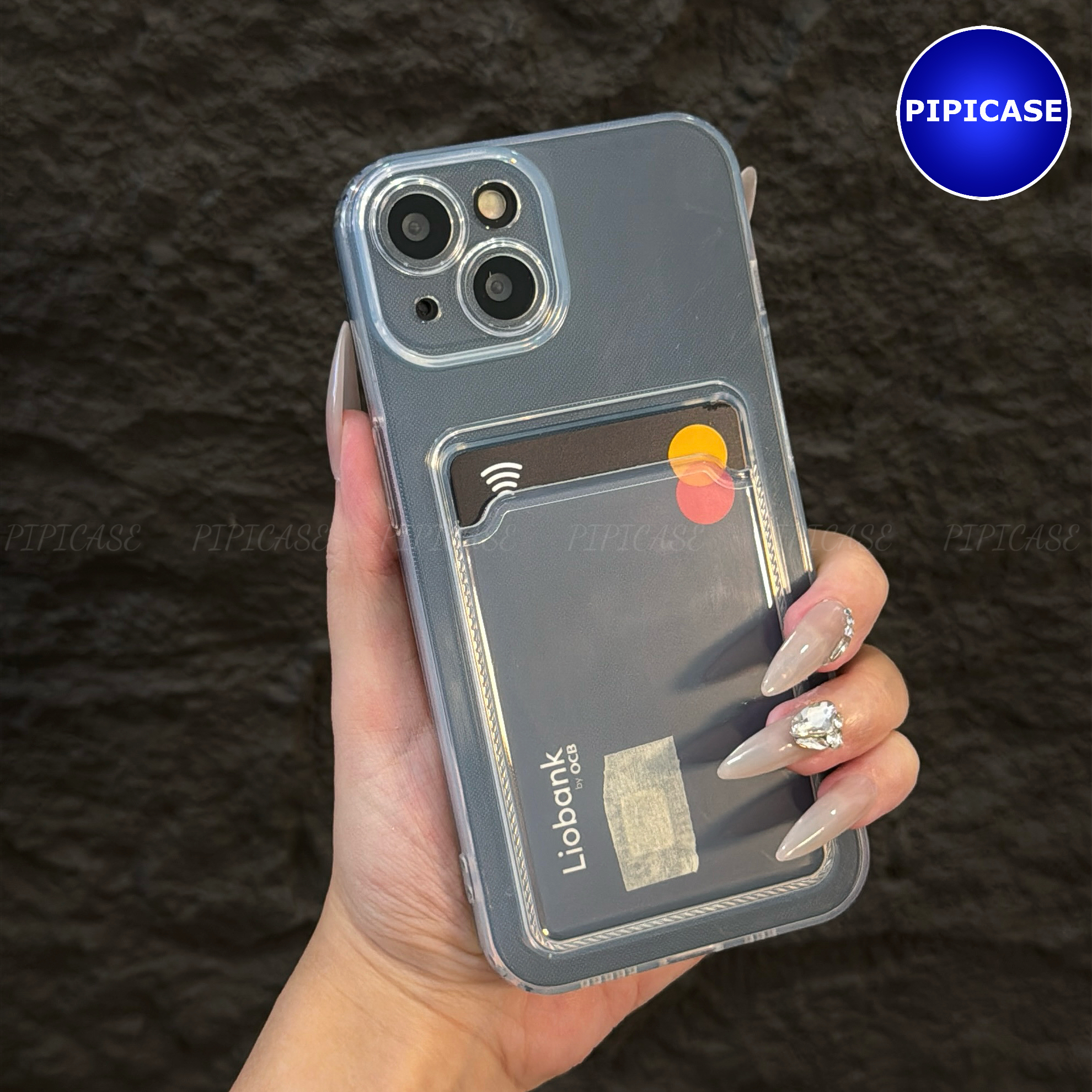 Ốp Lưng iPhone 14 - Ốp Thẻ - Trong Suốt_thumbnail_7