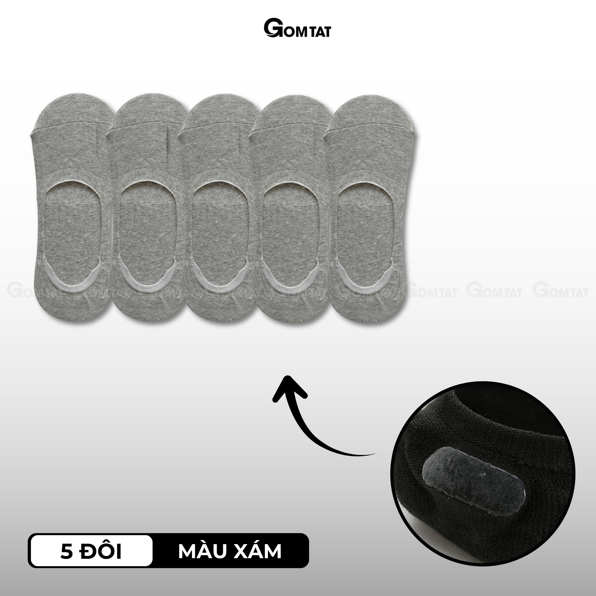 Combo tất nam mang giày lười GOMTAT, vớ mùa hè có đệm chống tuột gót KOL-LUOI-02_thumbnail_20