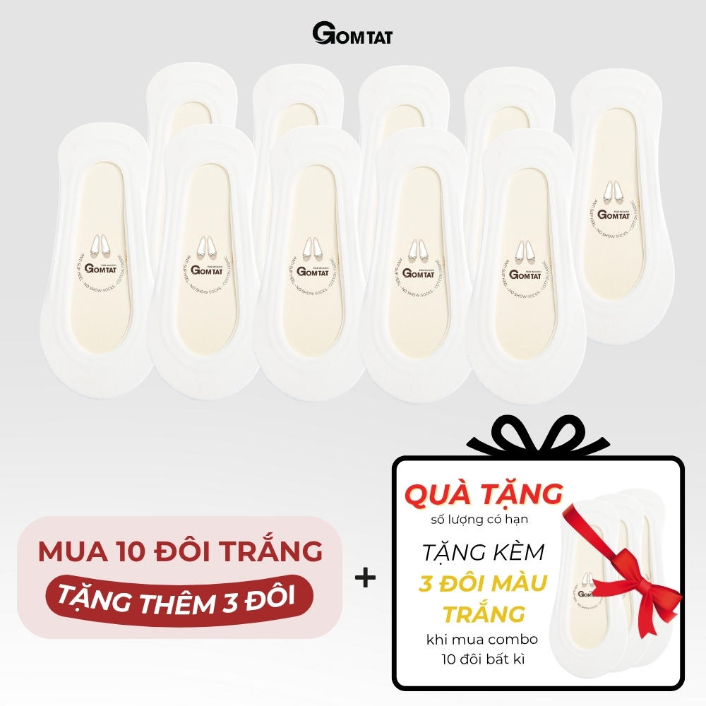 [DEAL QUÀ TẶNG] Tất búp bê nữ đi giày lười GOMTAT có đệm silicon chống tuột gót, thoáng mát mùa hè - TNBB_thumbnail_20