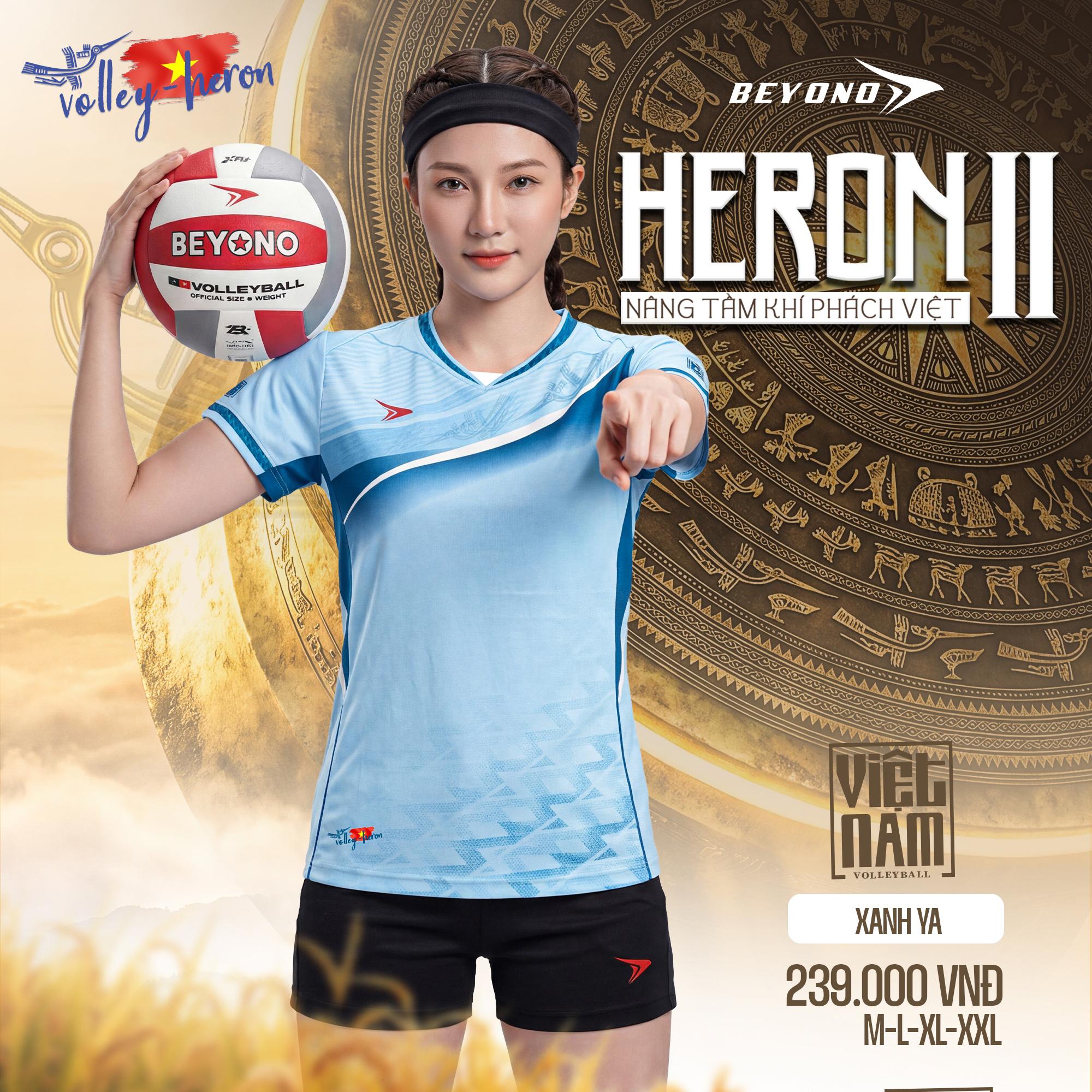 BST Quần Áo Bóng Chuyền Beyono Heron II Thun Mè Cao Cấp Thoáng Mát Thể Thao Đương Đại_thumbnail_8