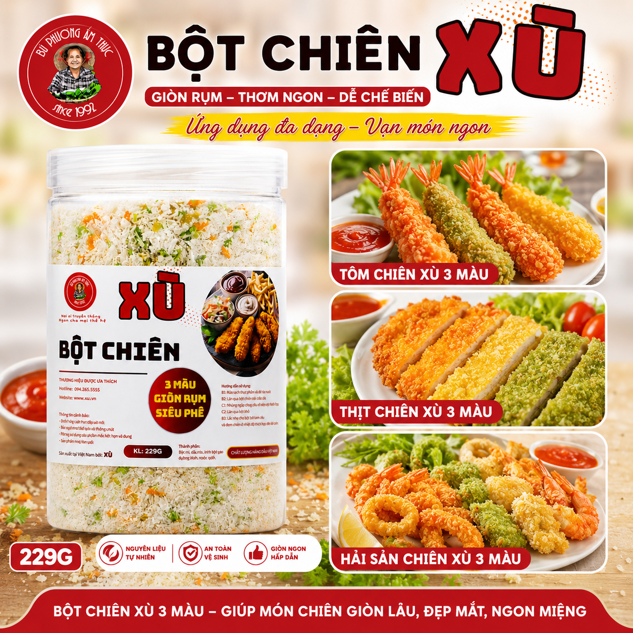 Bột Chiên Xù Bu Phương 229G – Giòn Rụm - BP10_thumbnail_5