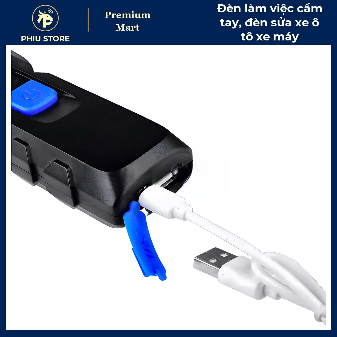 Đèn Làm Việc Cầm Tay XPE/COB 30W - Đèn Pin Sạc Chiếu 300m, Pin 6-9 Giờ_thumbnail_2