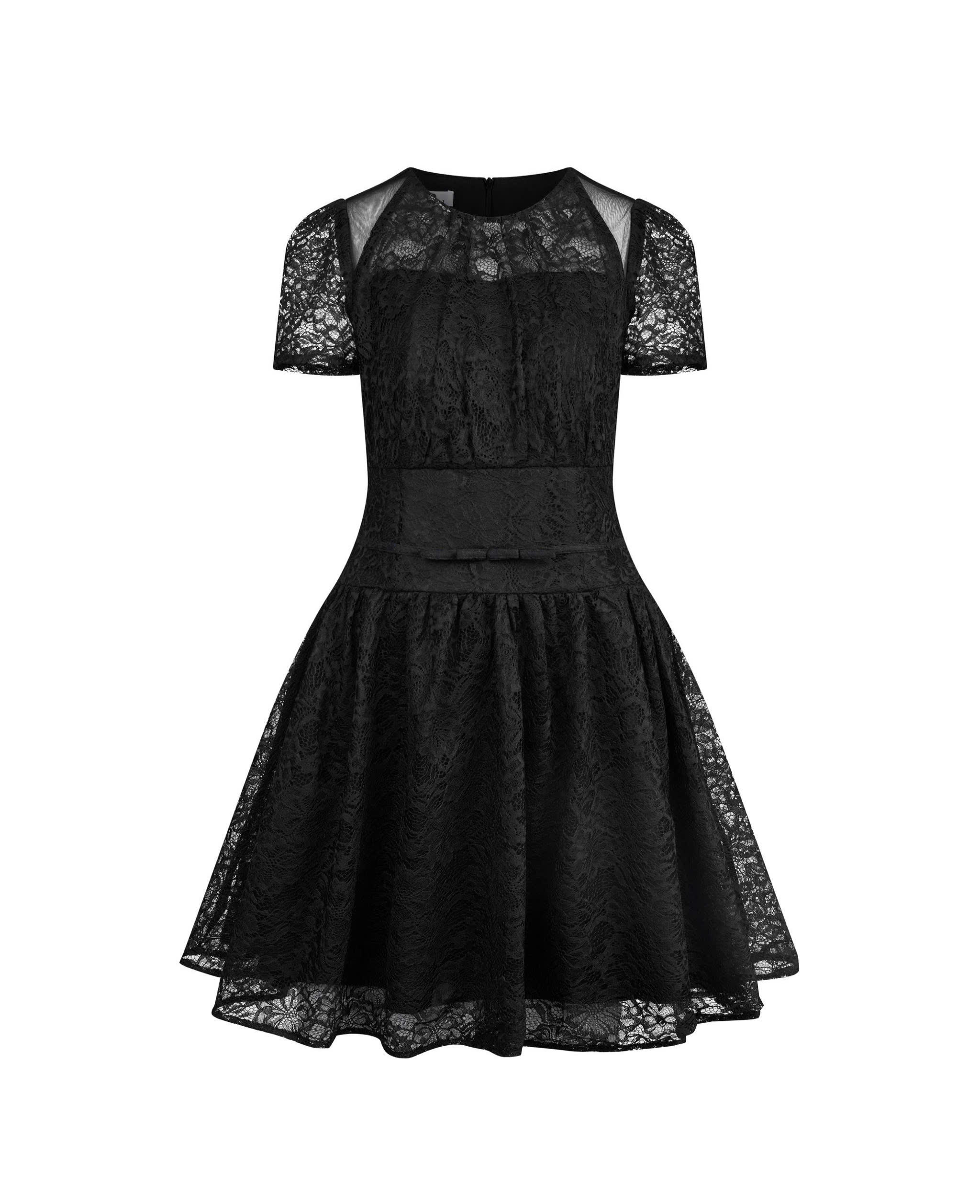 Đầm Ren Dáng A Phối Lưới Bigsize Nữ 2 Lớp Ren Hoa Lót Cotton Lạnh - Đen - Vừa 55-90kg - V-DA244_thumbnail_3