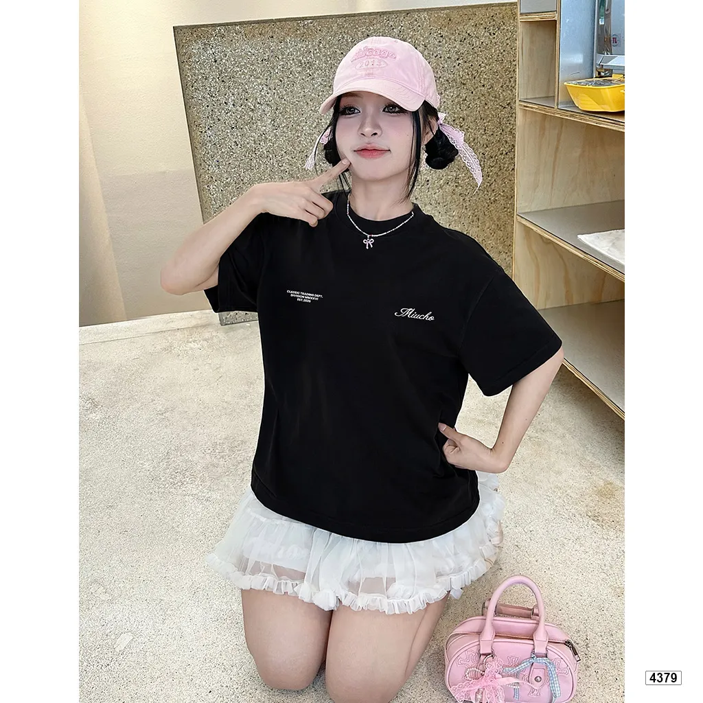 Áo thun unisex classic trading dept form boxy Miucho 4379_thumbnail_2