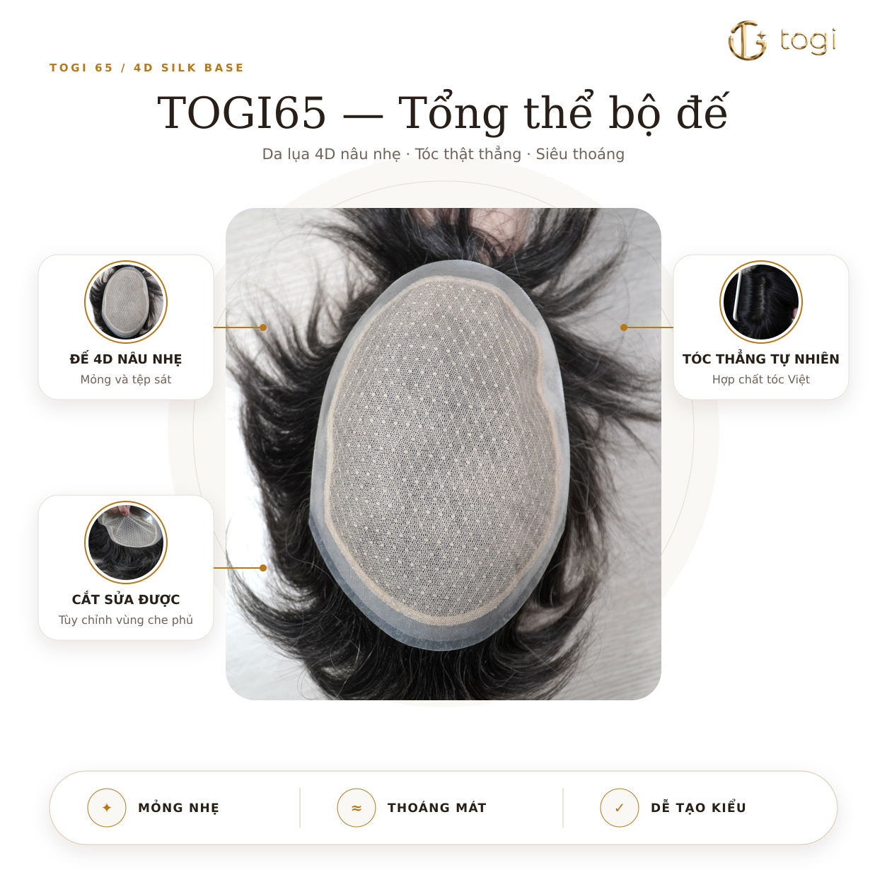 Chi tiết bộ đế Togi65