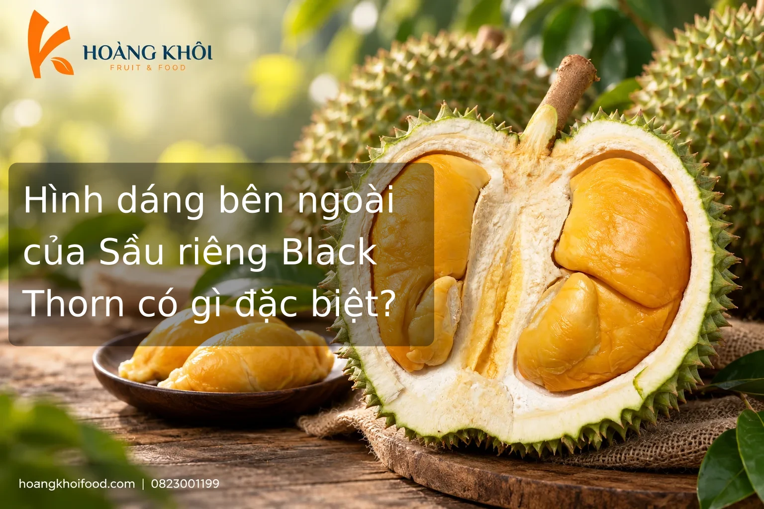 Hình dáng bên ngoài của Sầu riêng Black Thorn có gì đặc biệt?