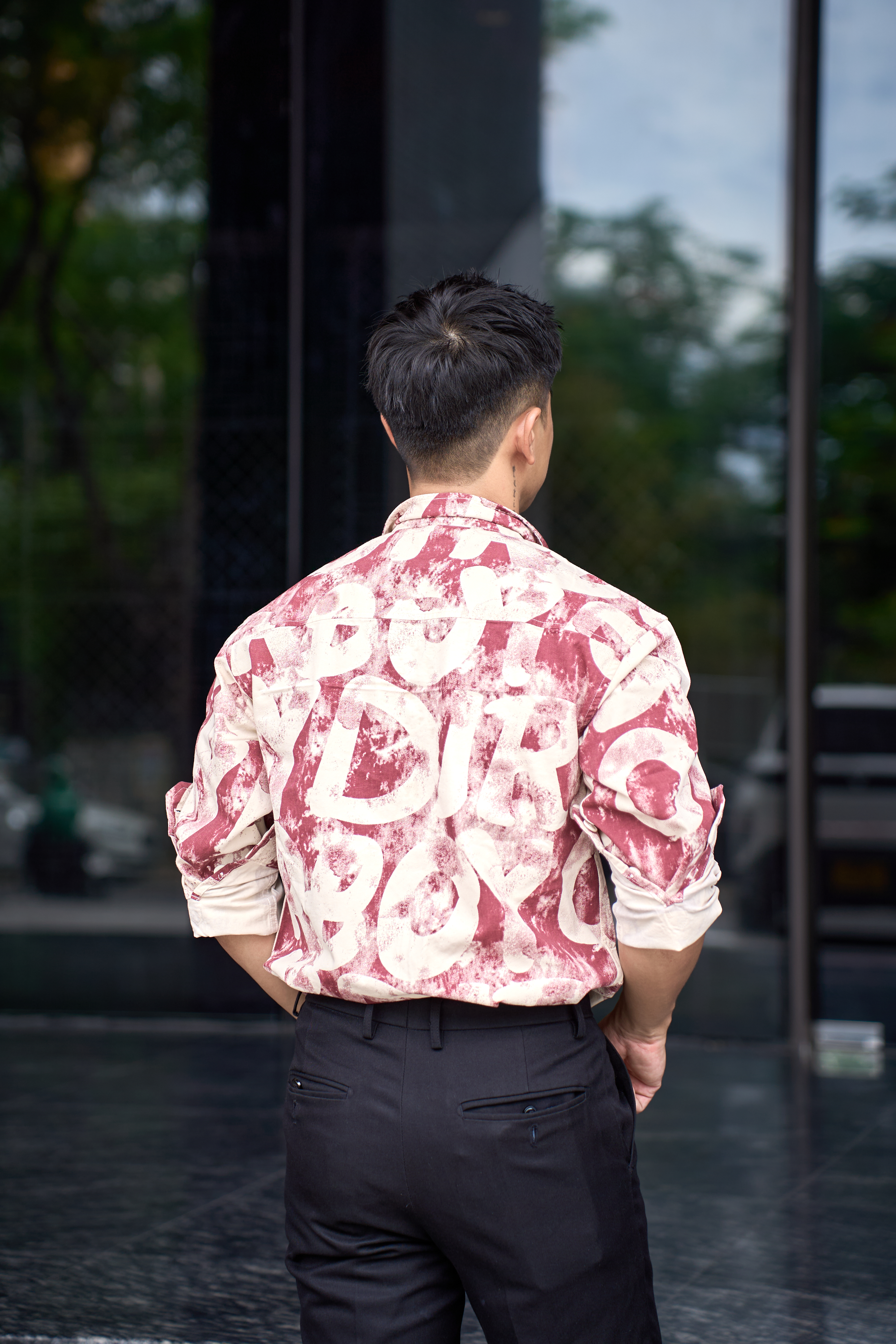 SA122 - Áo sơ mi dài tay họa tiết chữ phong cách Nhật Bản, chất cotton 100%, form rộng thoải mái_thumbnail_8