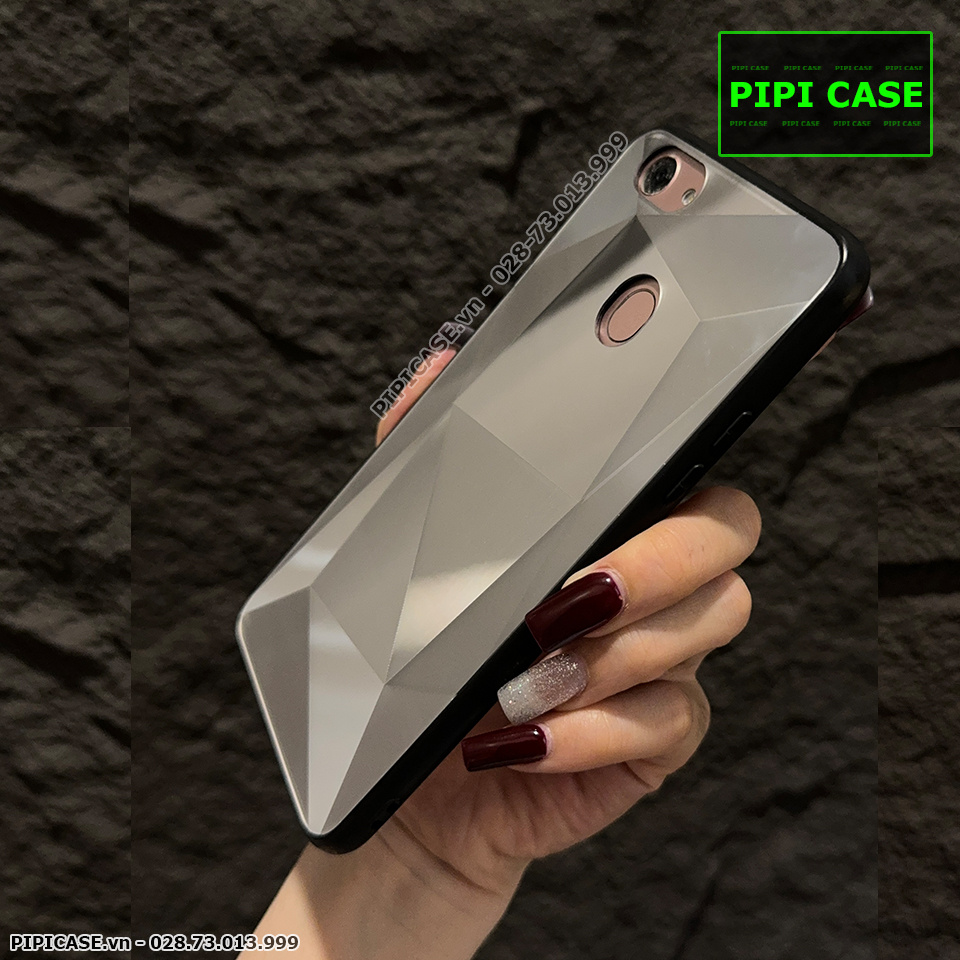 Ốp Lưng Oppo F5 - Kim Cương 6D - Bạc_thumbnail_3