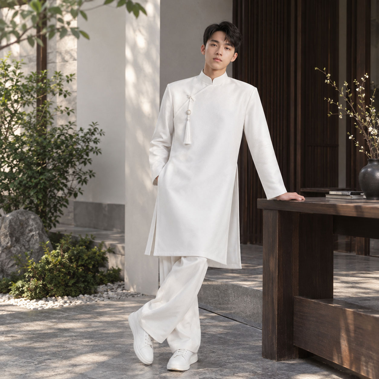 ÁO DÀI NAM CÁCH TÂN CỔ ĐỨNG TAFFETA NA26-24_thumbnail_9