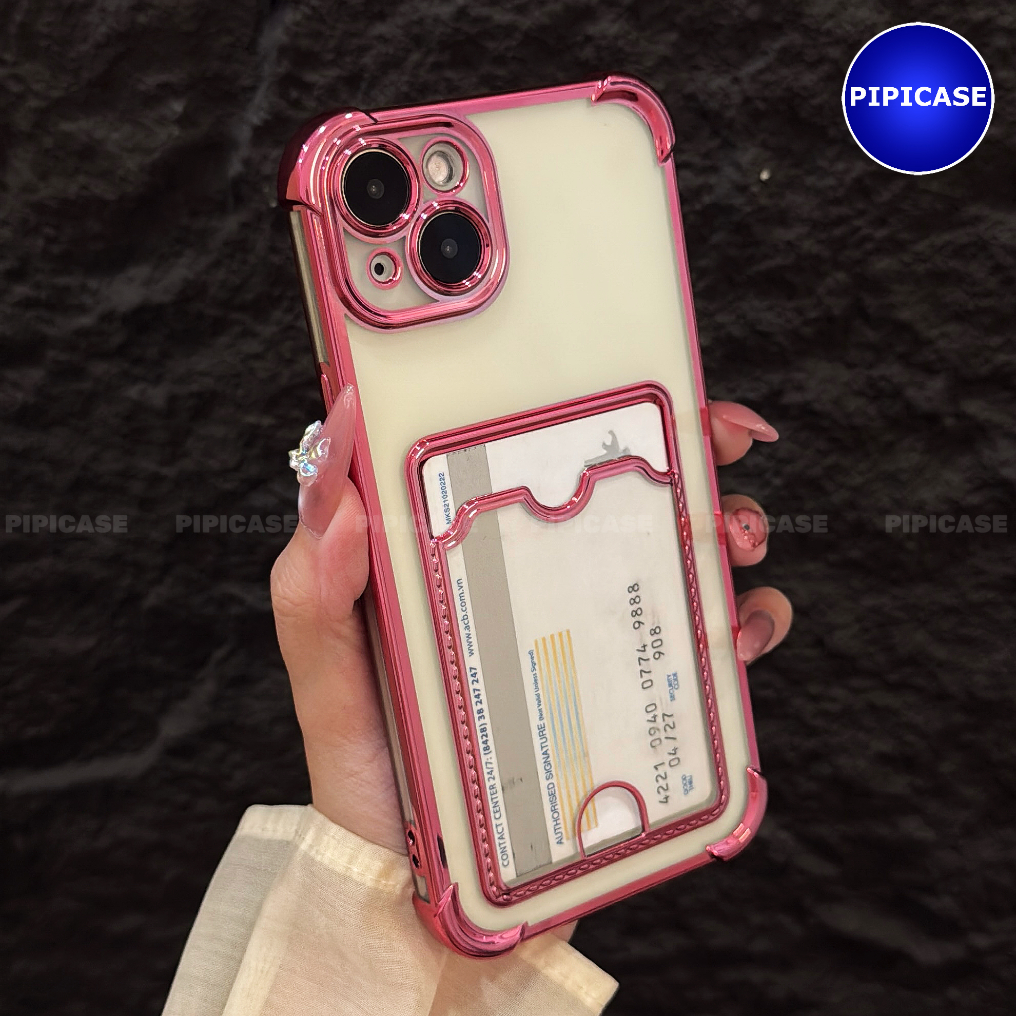 Ốp Lưng iPhone 14 Plus - Ốp Thẻ - Hồng_thumbnail_5