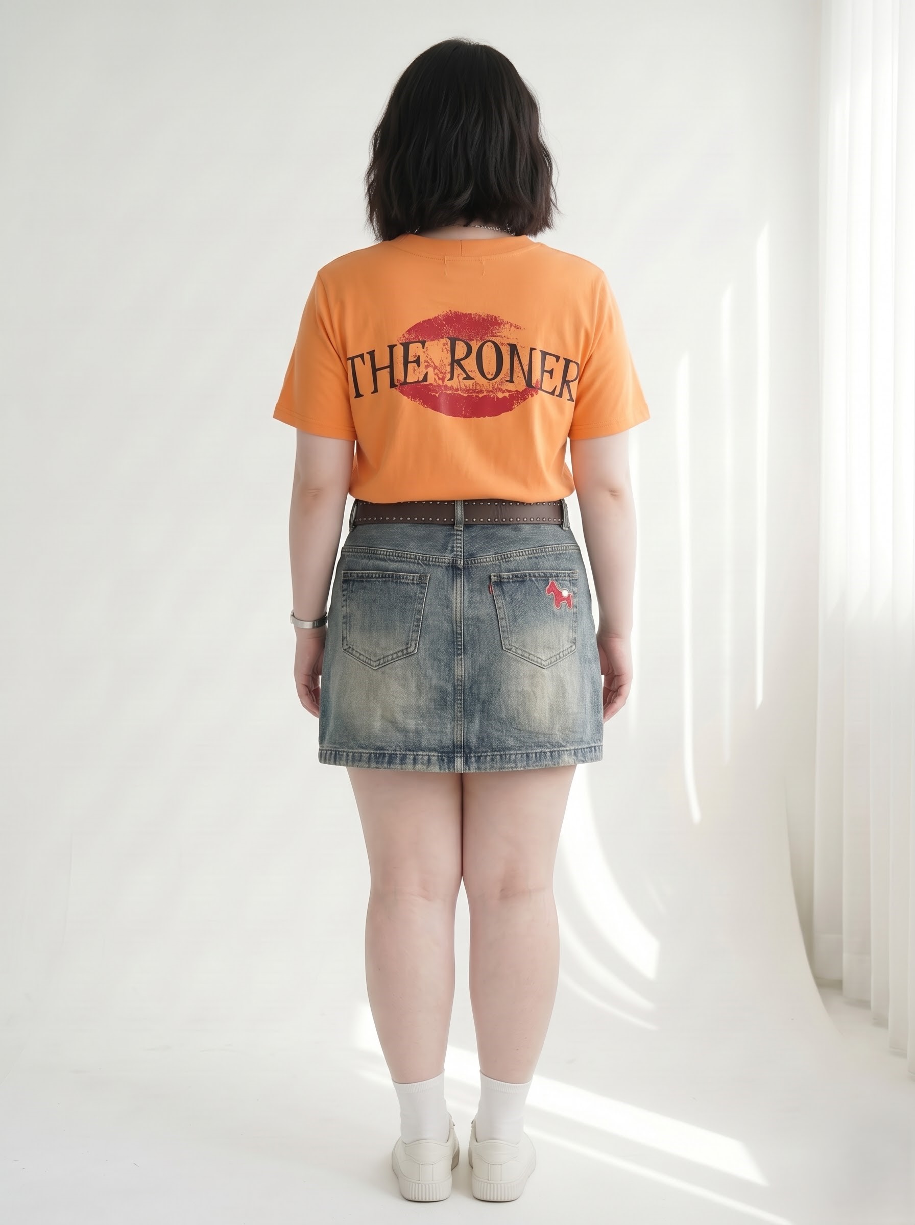 Chân Váy Jean Thêu Ngựa Bigsize Có Quần Bảo Hộ Cạp Cao - Nhiều Màu - Size 30–35 - T-JV2128_thumbnail_1