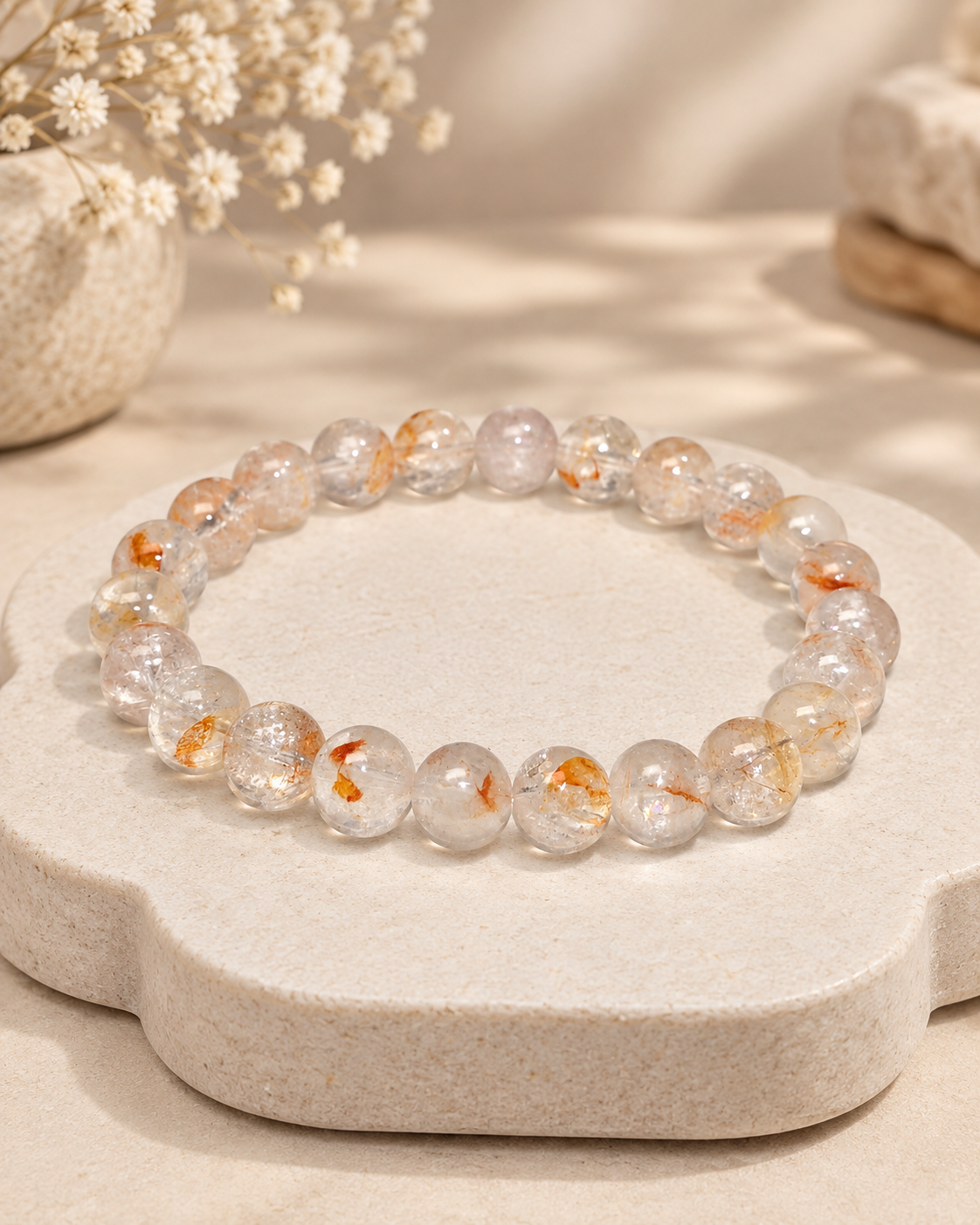 Vòng tay thạch Anh Lửa Fire Quartz / Hematoid Quartz_thumbnail_3