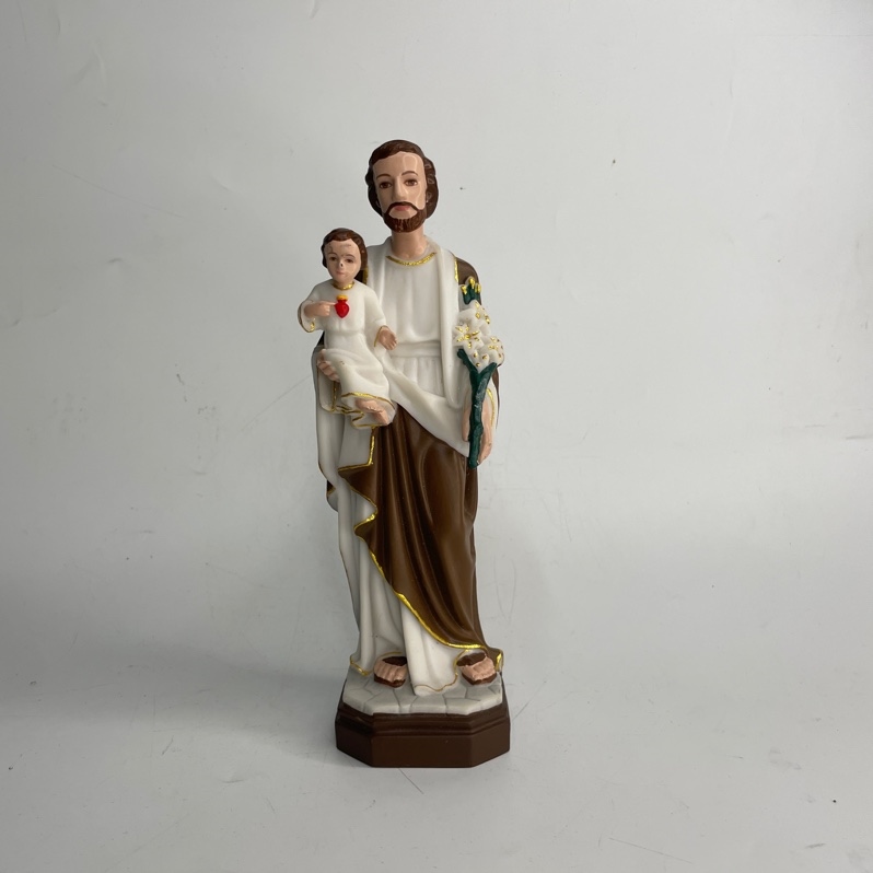 Tượng Thánh Giuse Bế 20cm Nâu