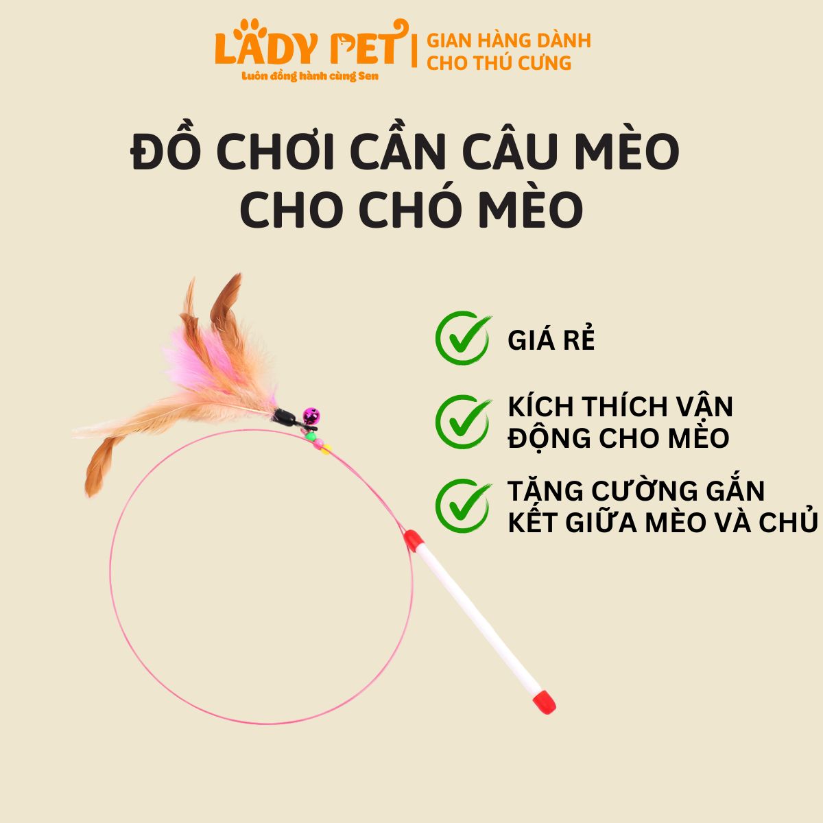Đồ chơi cần câu mèo