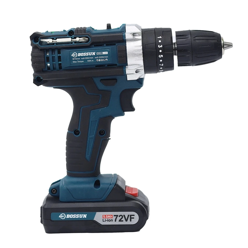 Máy khoan pin Boshun 3 chức năng đầu 10mm - Máy bắn vít cầm tay - Giá rẻ_thumbnail_6