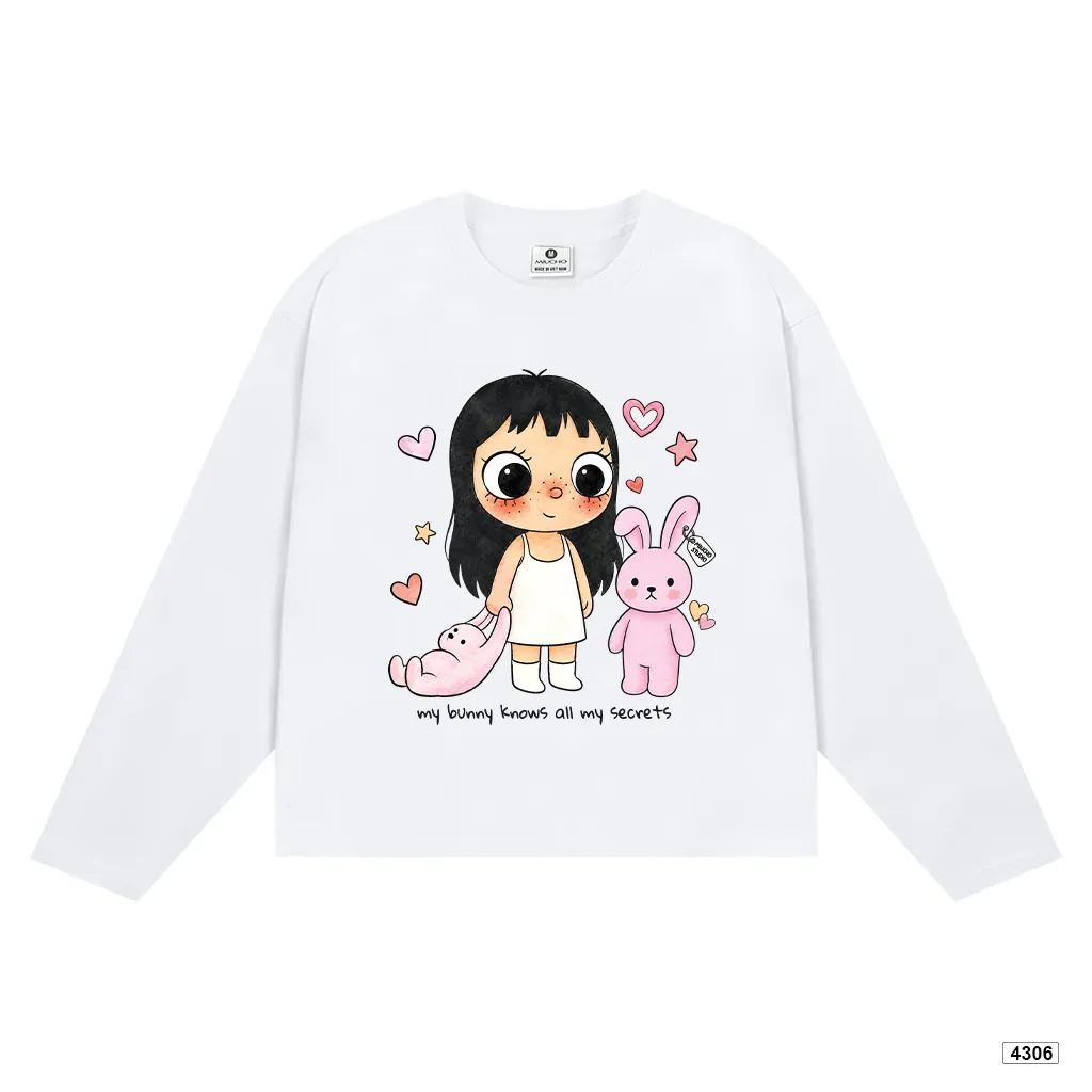 Áo thun tay dài unisex form boxy Miucho 4306_thumbnail_0