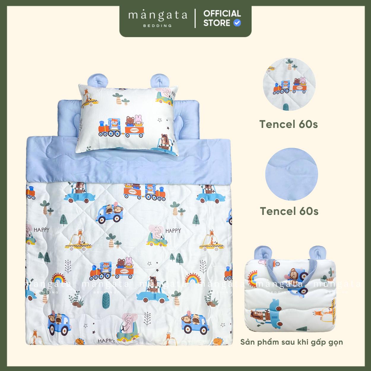 Mẫu Ô tô sở thú - Bộ chăn gối gấp gọn đi học _thumbnail_1