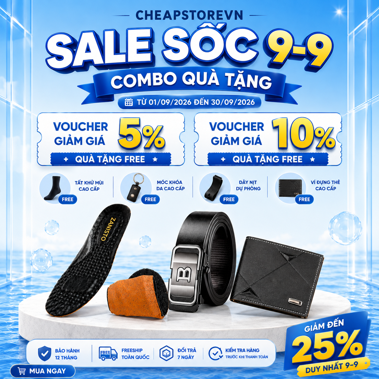 🎉 COMBO QUÀ TẶNG – DEAL HỜI CHỈ TRONG THÁNG 9 🗓️ Thời gian áp dụng: 01/09/2026 – 30/09/2026