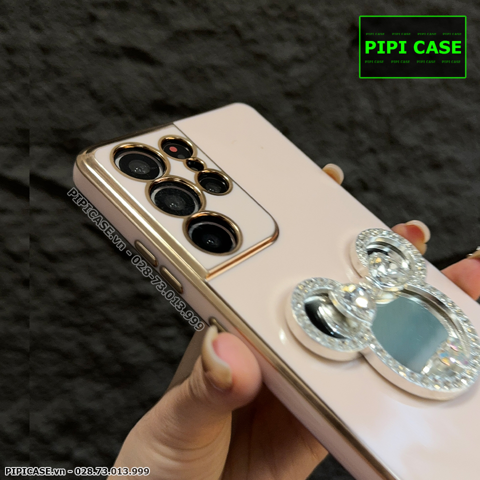 Ốp Lưng Samsung S21 Ultra 5G - Mic Gương - Vàng_thumbnail_5