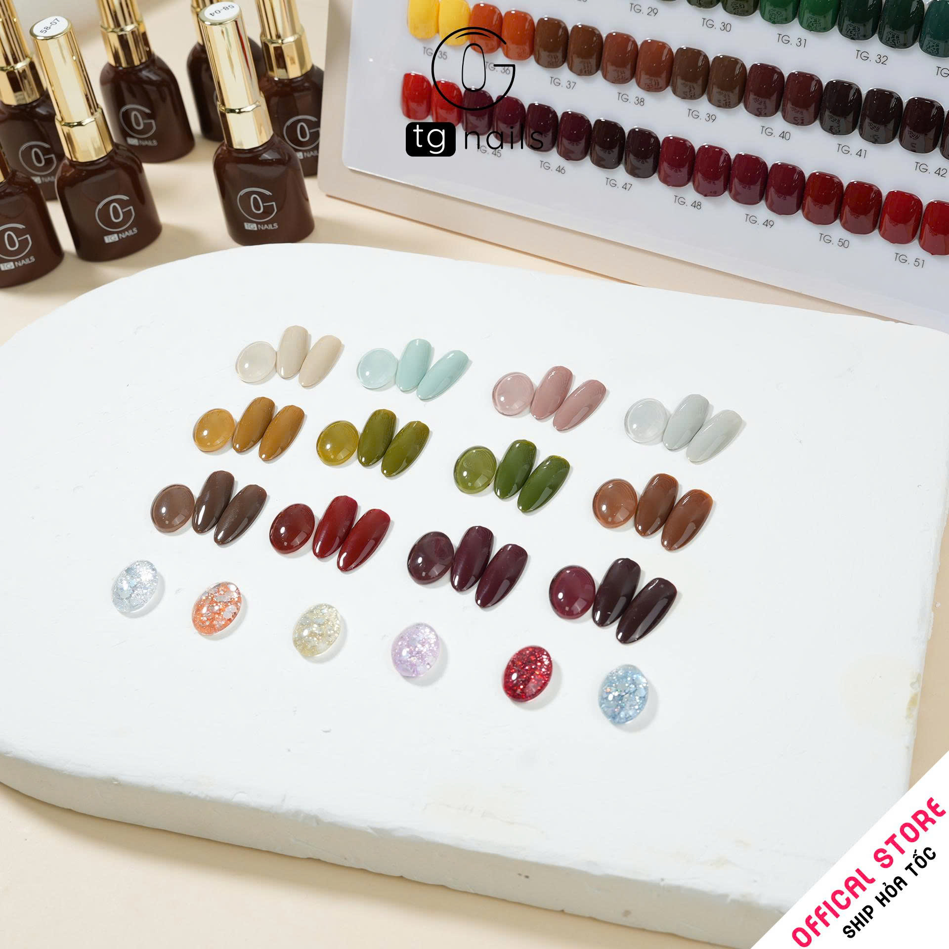 Combo 58 màu sơn gel TG Nail kèm bảng màu_thumbnail_2