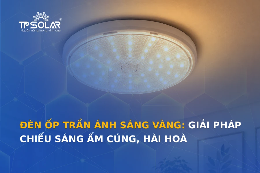 Đèn ốp trần ánh sáng vàng: Giải pháp chiếu sáng ấm cúng, hài hoà