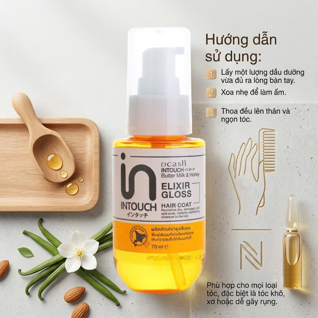 COMBO 2 CHAI DẦU DƯỠNG TÓC DCASH INTOUCH  70ml_thumbnail_5