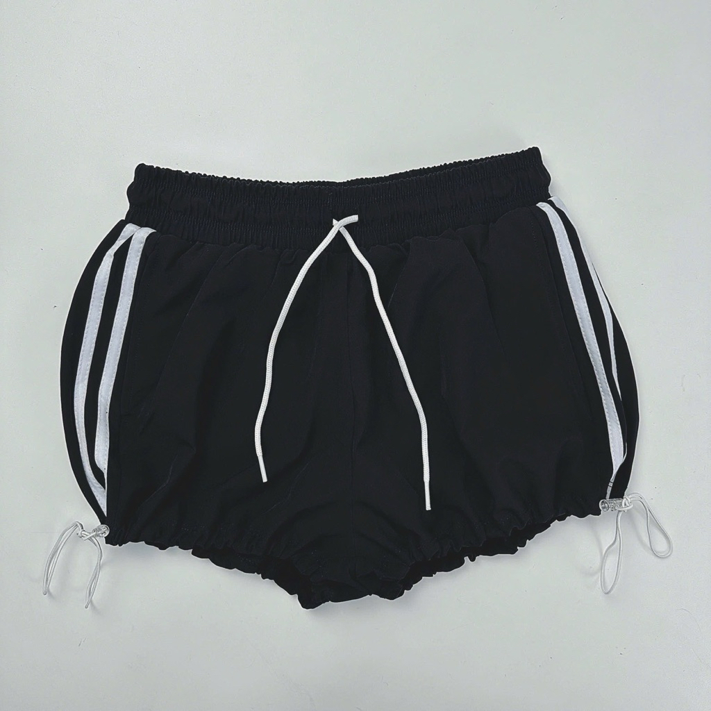 Quần Đùi Thể Thao Tập Gym Chạy Bộ Nữ Yumiisportswear Boxer Bí Ngô Rút Dây Dáng Rộng Kèm Quần Bảo Hộ Chống Lộ Lưng Cao_thumbnail_1
