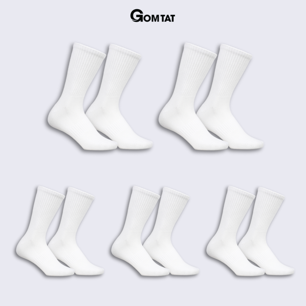 Combo tất cổ trung nam nữ GOMTAT chất liệu cotton cao cấp, thiết kế mặt lưới thoáng khí - STA-KLB_thumbnail_16