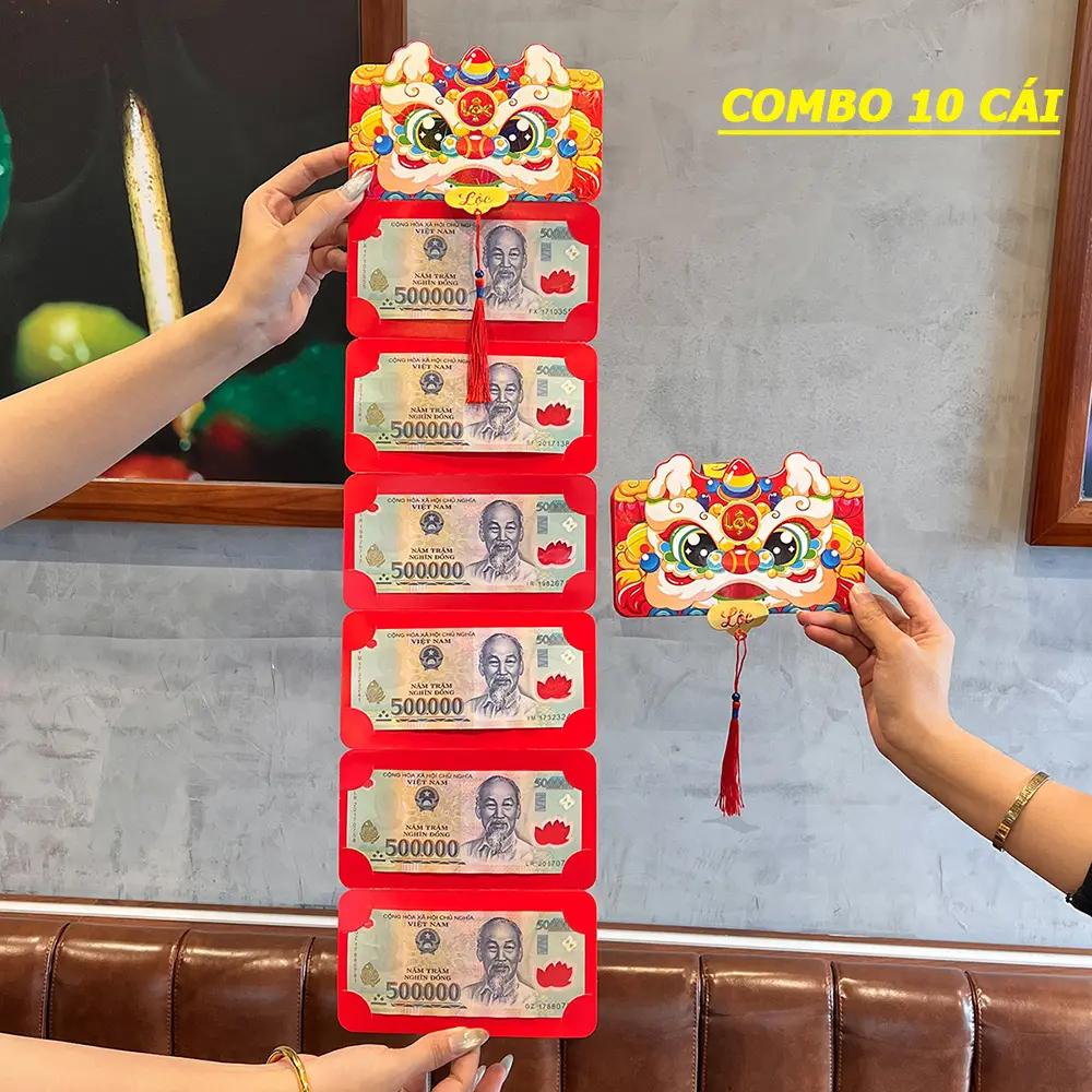 Bao lì ẋì xếp 2 ngăn, 6 ngăn, 10 ngăn độc đáo xuân Bính Ngọ Tết 2026 giấy đỏ cao cấp_thumbnail_2