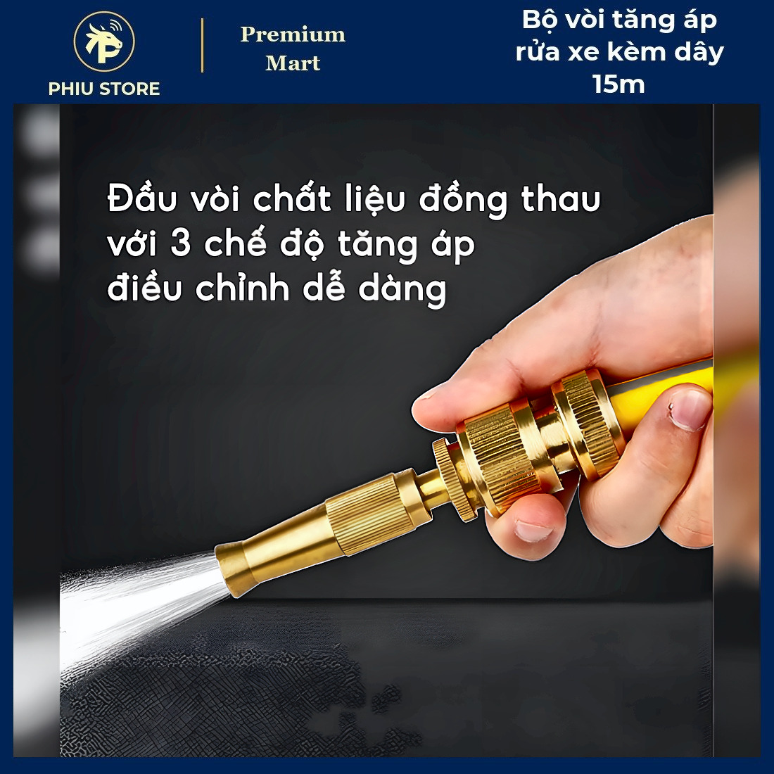 Dây Xịt Rửa Xe 15m - Bộ Vòi Tăng Áp Rửa Xe kèm Dây 15m, Dây Xịt Rửa Xe Áp Lực - PHIU STORE_thumbnail_8