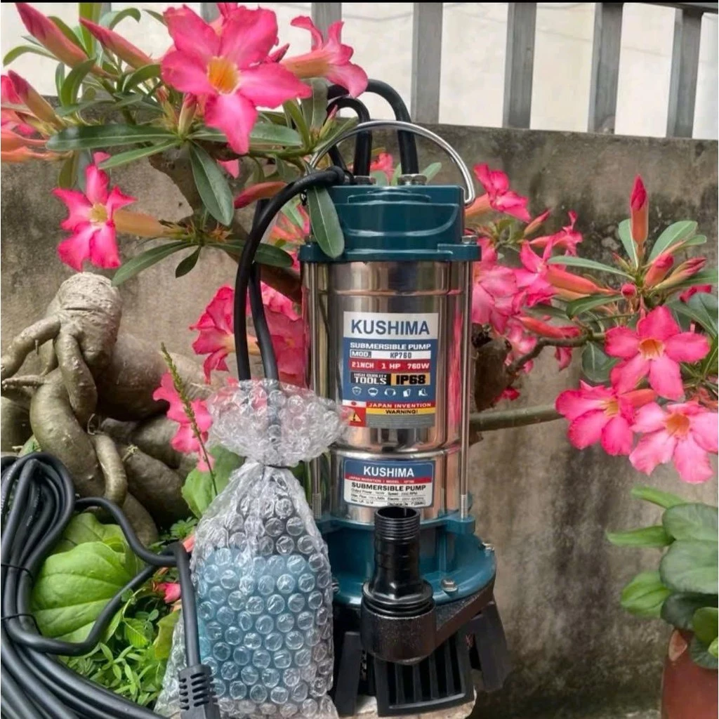 Máy bơm chìm KUSHIMA 760w/Điện áp 220v - Máy bơm chìm có phao chống cạn -Lõi đồng-Có phao chống cạn-Máy khỏe-Độ bền cao_thumbnail_3