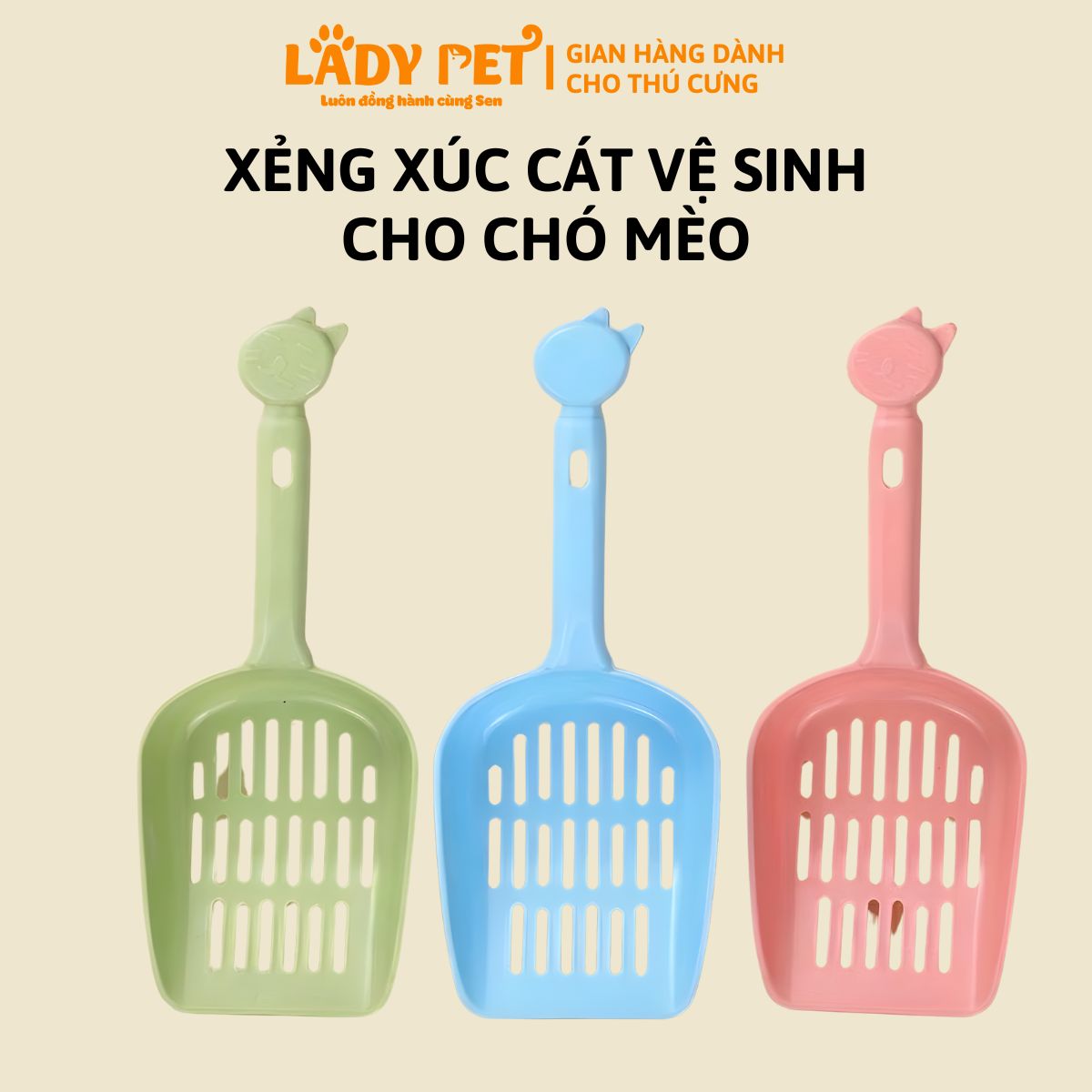 Xẻng Xúc Cát Vệ Sinh Cho Mèo