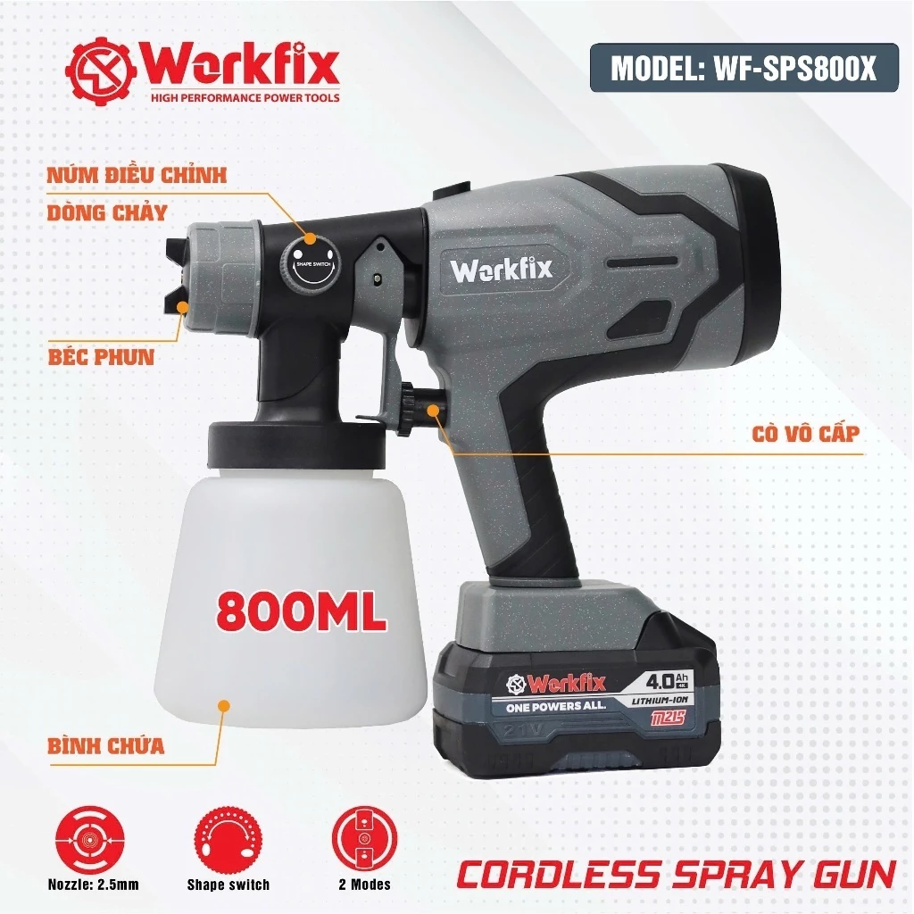 Máy Phun Sơn Pin WORKFIX WF-SPS800X – Máy Phun Sơn Cầm Tay 800ml, 2 Chế Độ Phun_thumbnail_10