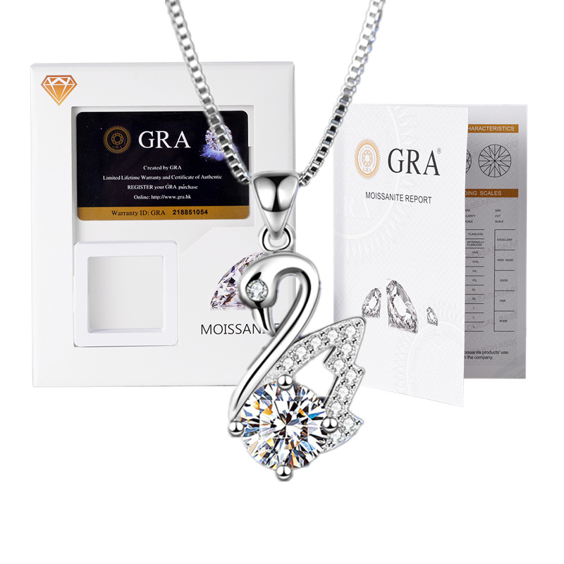Dây Chuyền Bạc Nữ Cao Cấp Đính Đá Zircon 1 Carat Sang Trọng DCN130 BTXL-026
