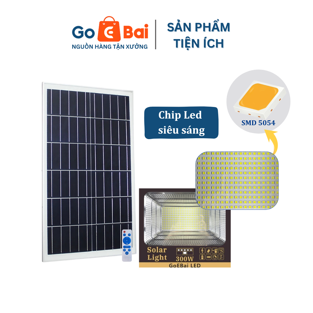 Đèn Pha Năng Lượng Mặt Trời 300W - Goebai LED_thumbnail_2