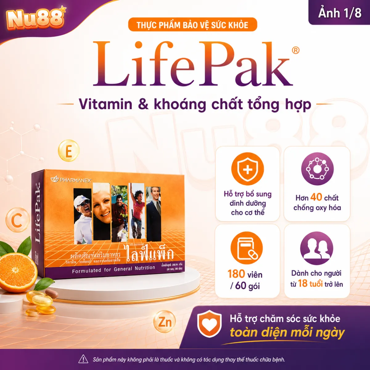 Thực phẩm bảo vệ sức khỏe: LifePak