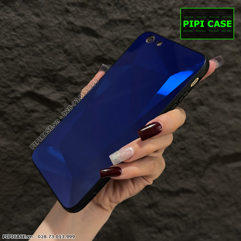 Ốp Lưng iPhone 6 Plus / 6S Plus - Kim Cương 6D - Xanh