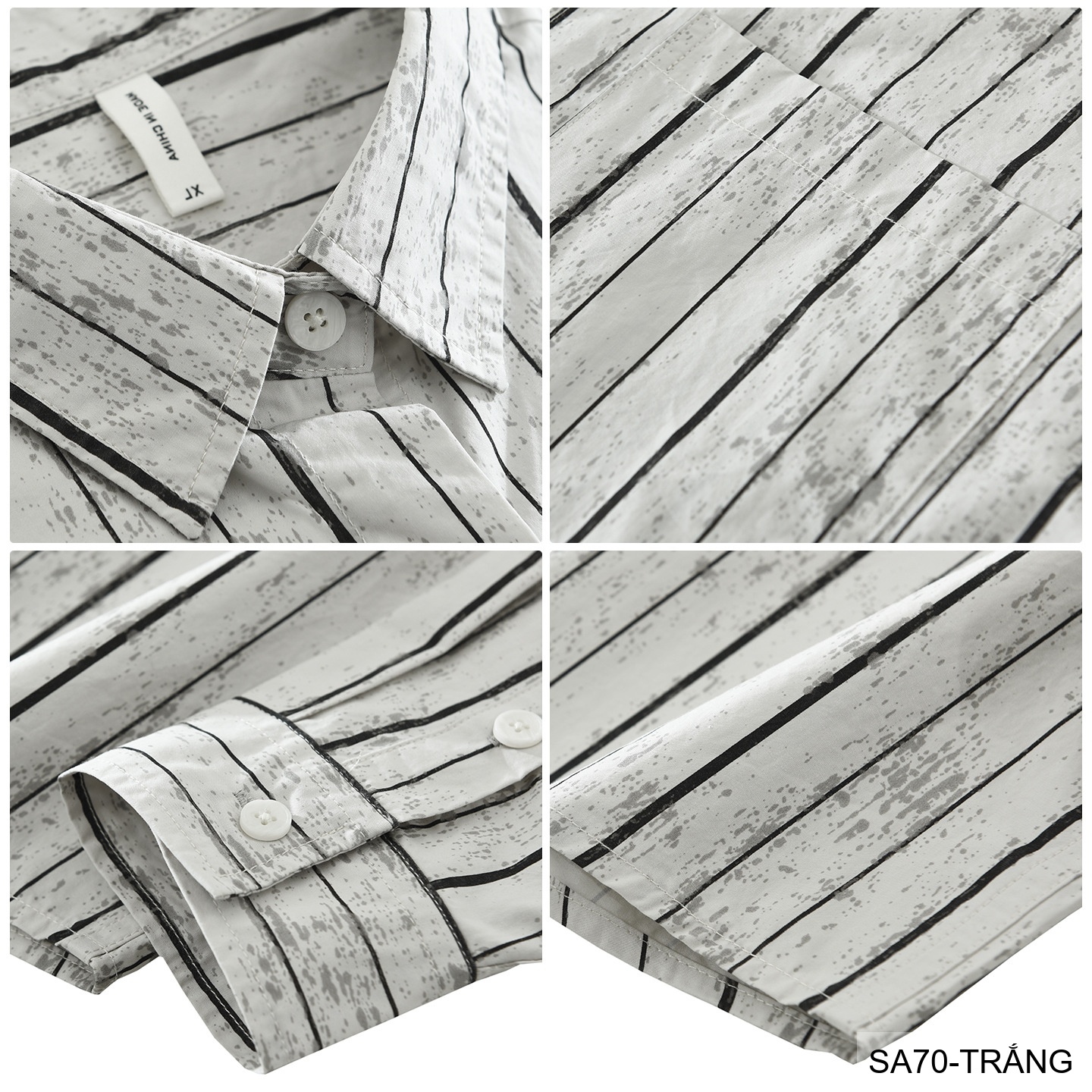 SA70 - Áo sơ mi nam kẻ sọc phong cách Nhật Bản, chất cotton mềm, dáng rộng thoải mái_thumbnail_6